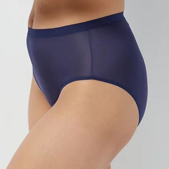 Breezies Set of 4 Silky Knit Hi-Cut Brief Panties - Picture 3 of 3